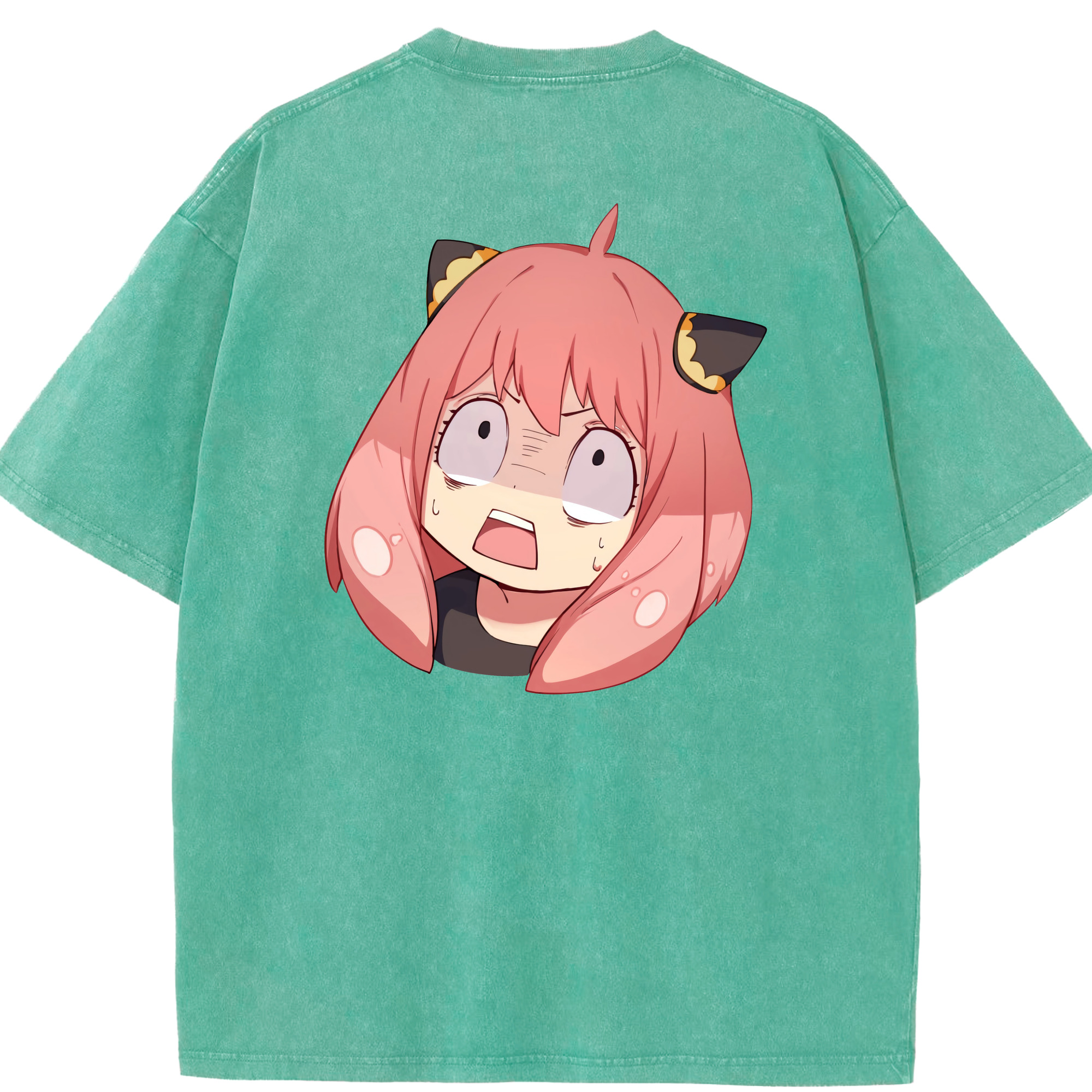 （画像用） SPY×FAMILY间谍家家酒 綿100% ヴィンテージ風 半袖Tシャツ（背面プリント）